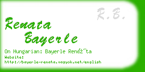 renata bayerle business card